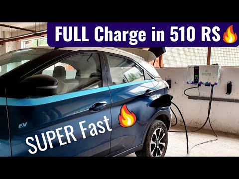 SUPER Fast Charging TATA Nexon EV – Charging Cost, Time, Range | Electric Vehicle Fast Chargers | EV