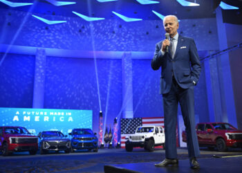 Biden Tips First Round of Funding for Nationwide EV Charging Network