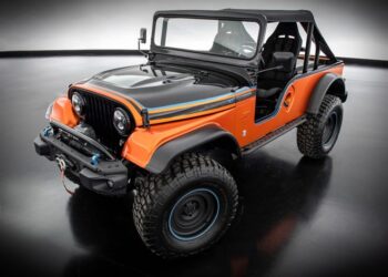 The Jeep CJ Surge is an electromod concept.